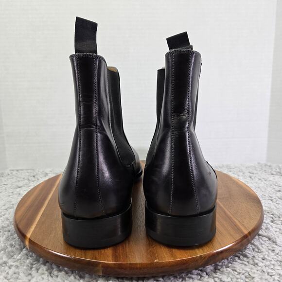 Saks Fifth Avenue by Magnanni Mens 12M Gray Smooth Leather Casual Chelsea Boot main image 5